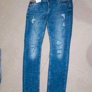 Lee Cooper Women Distressed Denim Size 28