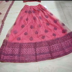 Beautiful Onion Pink Heavy Work Lehenga