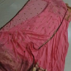 Pink Anarkali With Wonderful Duppatta..