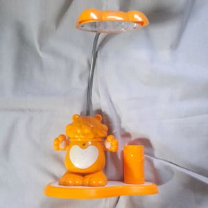 🧡 Teddy Bear Table Lamp With Pen Holder Yellow