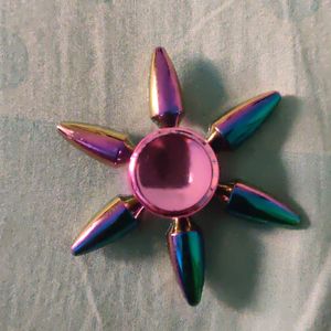 Rainbow Colour Metal Fidget Spinner