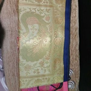 Banarsi Silk Clutch Combo