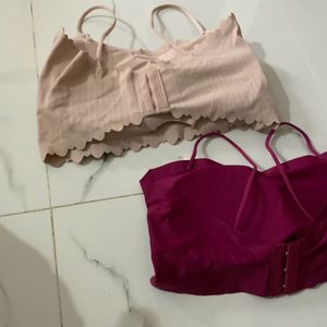 Women Inner Wear Of 2 ( Nude,BURGUNDY)