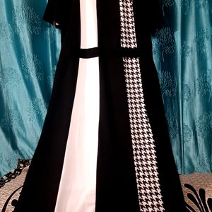 🔥SALE🔥Black And White Midi Dress