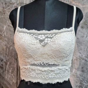 White Lace Cami Top