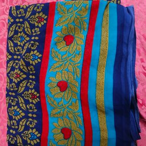 Georgette Multi Colour Saree