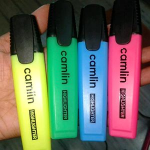 Combo Of 4 Camlin Highlighters