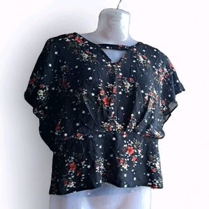 Floral Print Western Party Tops