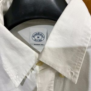 BROOKS BROTHERS WHITE COTTON SHIRT