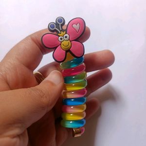 COLOURFUL HAIRSPIRAL CLIPS