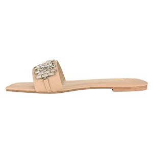 Beige Embellished Only Designer Shoes