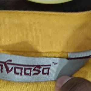 Mustard (Yolk-Yellow) Casual Kurta with Pocket