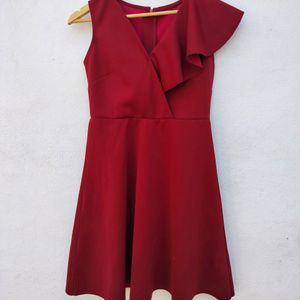 Maroon Mini Dress #studio