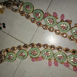 bridal kundan set of 3 peaces