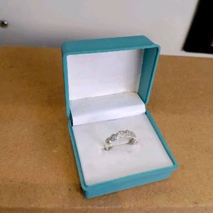 Diamond Ring Pure Silver