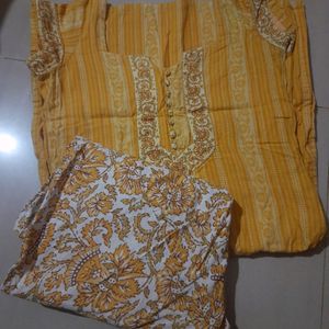 Beautiful Yellow Kurti set