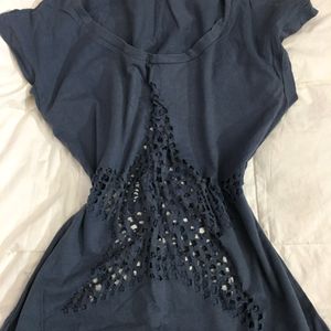 Y2K Pinterest Inspired Sheer Stargirl Top