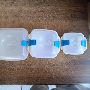 3 Pcs Container Large- Medium- Small💯New Boxes