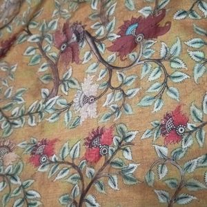 Kalamkari print saree