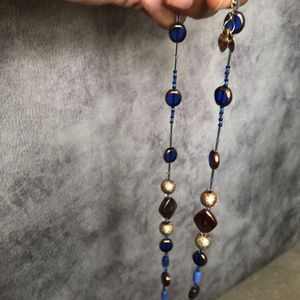 Blue N Copper Mala