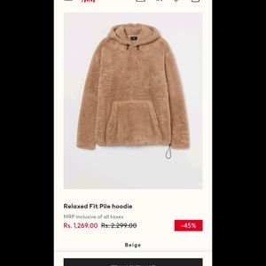 H&M Fur Hoodie (cash only)