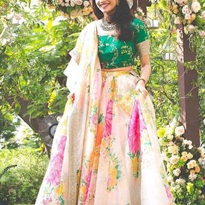 Organza Silk Lehenga