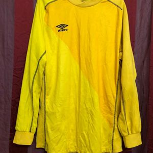 Umbro Yellow Long Sleeve T Shirt