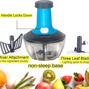 650 ML Large Quick & Powerful Push Food Chopper