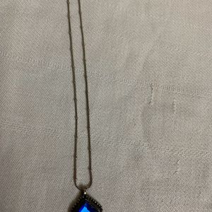 Blue Stone Pendant Necklace