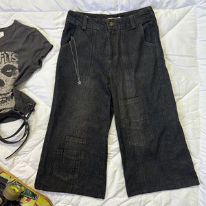 charcoal baggy/straight jorts