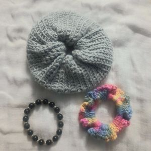 Crochet Scrunchies Combo