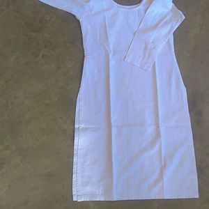 White Simple Plain Kurta