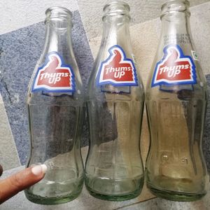 Small Thumbs up Glass Bottles