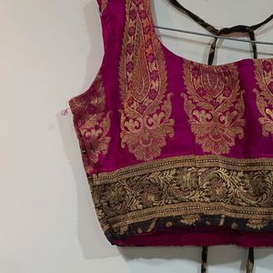 Designer Banarasi Silk Lehenga Choli Set