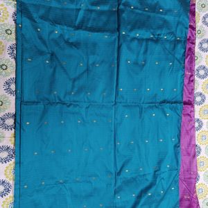 New Teal Green Soft Silk Saree