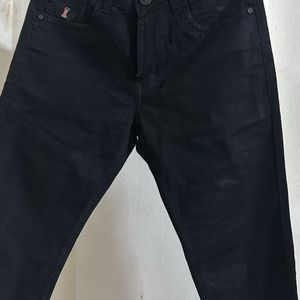 Men Slim Fit Low-Rise Black Jeans