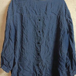 Ladies Oversized Stylish Top Navy-blue