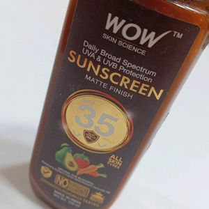 Wow Skin Science Sunscreen Matte Finish