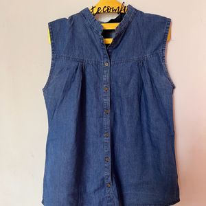 Denim Blue Top