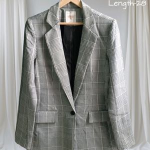 B&W Plaid Blazer