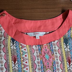 Casual-formal And Stylish Top (Pink)