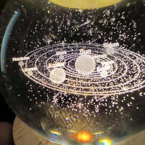 3D Galaxy Crystal Ball Night Lamp