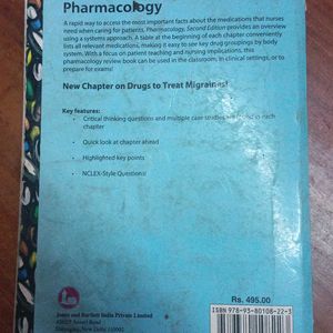 Pharmacology Text Book Of Jones And Barlet