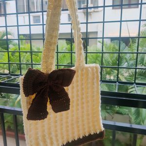 Crochet Popcorn Tote Bag💌