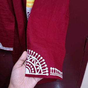 Hanpainted Maa Durga Kurta