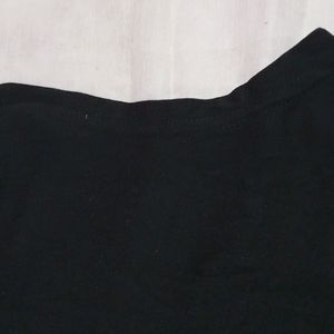 Black High Neck Tshirt