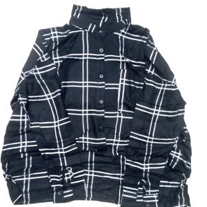 FSC_ BLACK BAGGY SHIRT