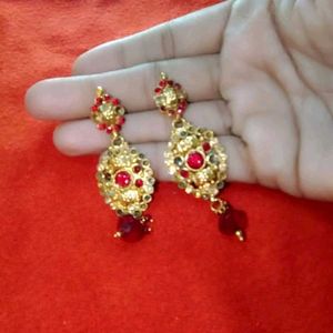 Necklace Earings Set With Mangtika 👌