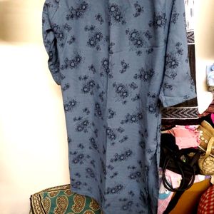 Georgous Floral Grey Kurta