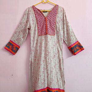 Straight Cotton Kurti 🌸